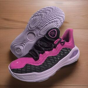 New Basketball Under Armour Curry 11 'Girl Dad' Pink  Shoes Size 7Y 3027371-600